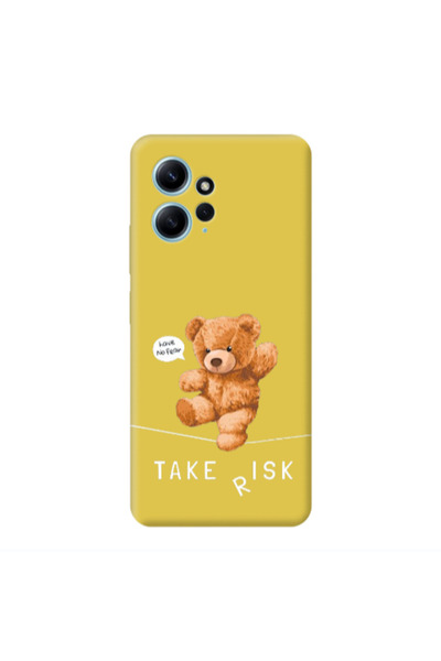 Other Xiaomi Redmi Note 12 4G Take risk Yellow Colored Silicone TPU Θήκη