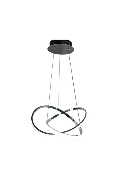 InLight Κρεμαστό φωτιστικό LED 48W 3CCT με διακόπτη στη βάση σε χρώμα χρωμίου...