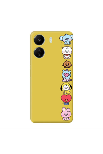 Other Xiaomi Redmi 13C Lovely animals Yellow Colored Silicone TPU Θήκη
