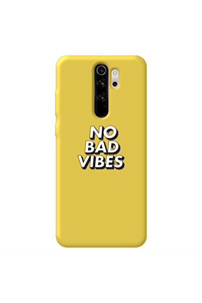 Other Xiaomi Redmi Note 8 Pro No bad vibes Yellow Colored Silicone TPU Θήκη