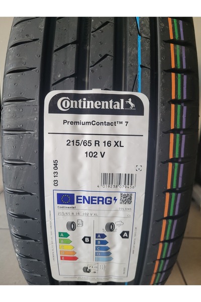 Continental 215/65R16 Premium Contact7 102V XL Set Olarak (4 Adet ) Yazlık 20...