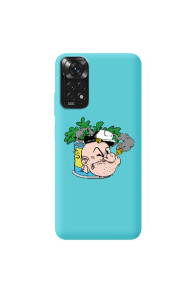 Other Xiaomi Redmi Note 11 4G Popeye Turquoise Colored Silicone TPU Θήκη