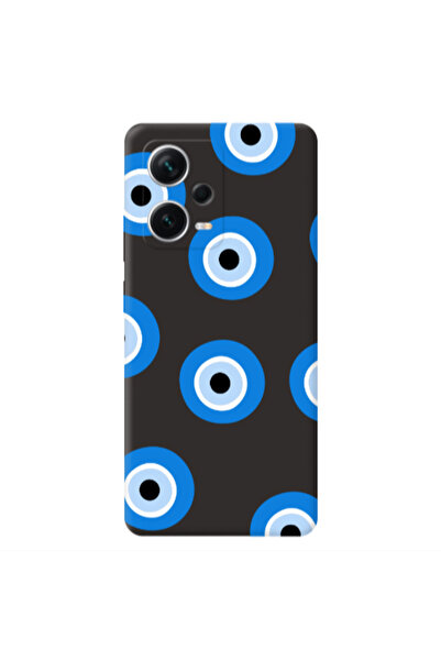 Other Xiaomi Poco X5 Evil eyes beads Black Colored Silicone TPU Θήκη