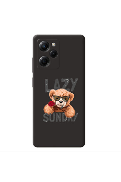 Other Xiaomi Poco X5 Pro Lazy sunday Black Colored Silicone TPU Θήκη