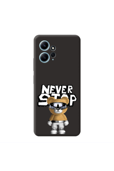 Other Xiaomi Redmi Note 12 4G Never stop Black Colored Silicone TPU Θήκη