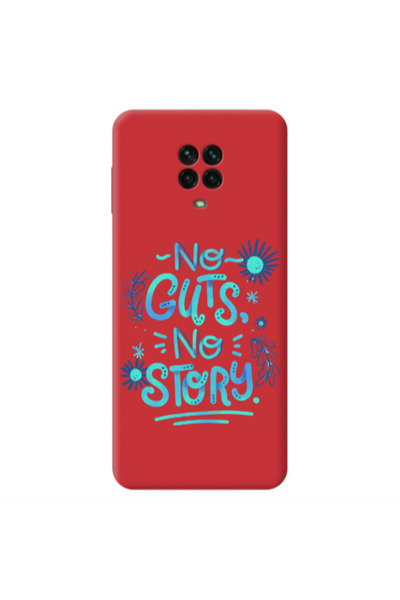 Other Xiaomi Redmi Note 9 Pro No guts no story Red Colored Silicone TPU Θήκη