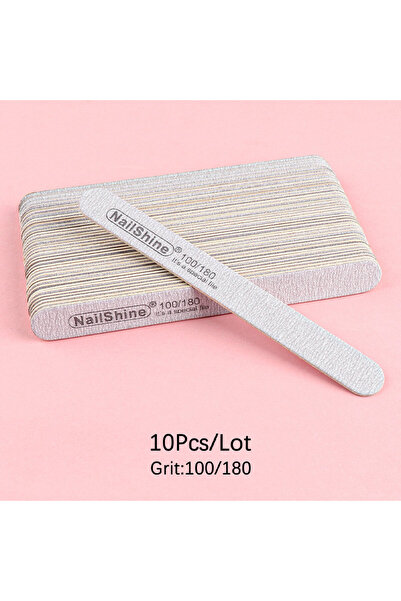 Choice4 10Pcs 100-180 10/20Pcs Professional Wooden Nail File 100/180 Grit Dou...