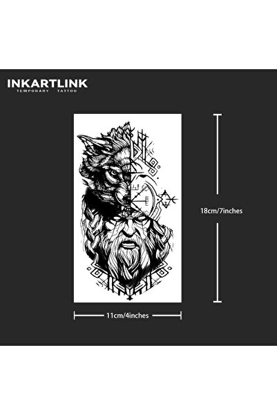Choice 790-1118XL Time old man temporary tattoo sticker, waterproof magic tat...