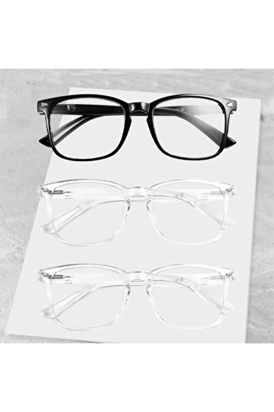Choice 1Black 2Clear 1/2/3/4/5PCS Elegant Simple and Stylish Geometric Glasse...