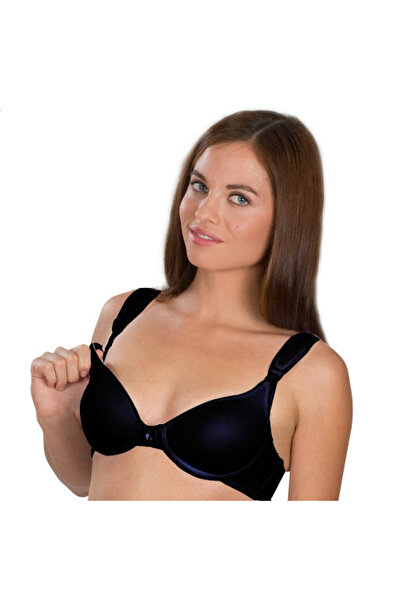 Babyjem Sutien pentru alaptat cu dantela (Culoare: Negru, Marime: 80)