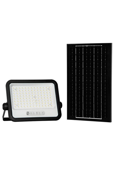 V-TAC Proiector LED solar de 200W, 7-în-1, 2000-8000K, Reglabil, IP65, Negru,...