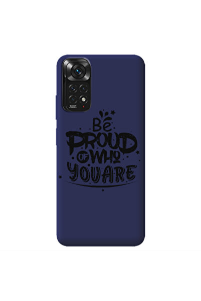 Other Xiaomi Redmi Note 11 4G Be proud of who you are Dark blue Colored Silic...