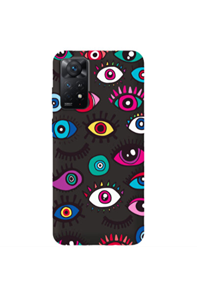 Other Xiaomi Redmi Note 11 4G Multiple eyes Black Colored Silicone TPU Θήκη