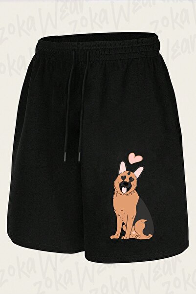 ZOKAWEAR Unisex Love German Shepherd Design Printed Shorts