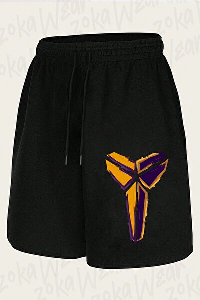 ZOKAWEAR Unisex Black Mamba Remembered Kobe Bryant Design Printed Shorts