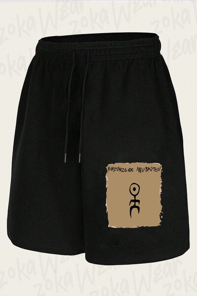 ZOKAWEAR شورت مطبوع بتصميم Einstürzende Neubauten للجنسين