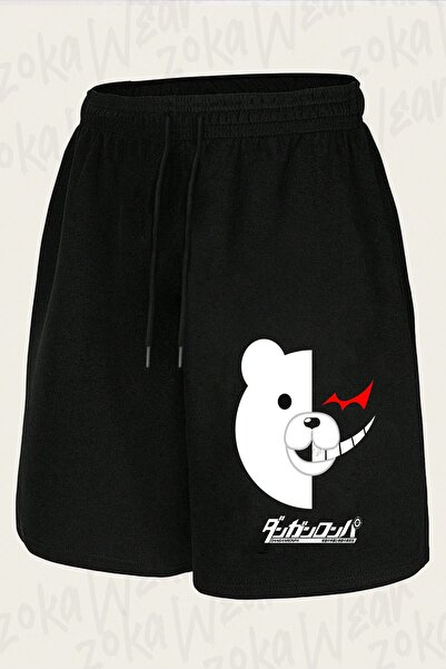ZOKAWEAR Unisex Dangan Ronpa Monokuma Design Printed Shorts