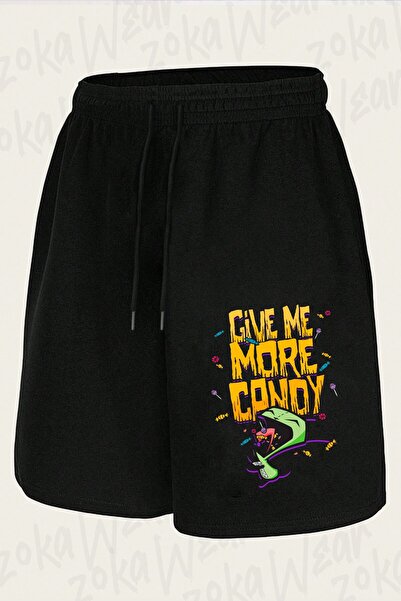 ZOKAWEAR Unisex Invader Zim Halloween Design Printed Shorts