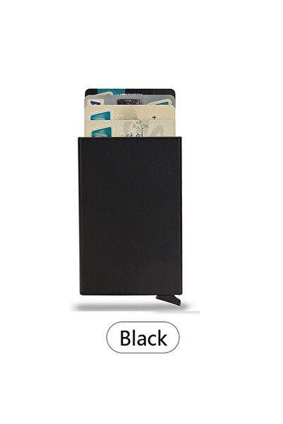 choice2 AB024-Black0 Fashionable Slim Aluminum RFID Blocking Business Card Ho...