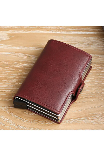 Choice9 Red1 New Double Layer High Capacity Men ID Credit Bank Card Holder Wa...