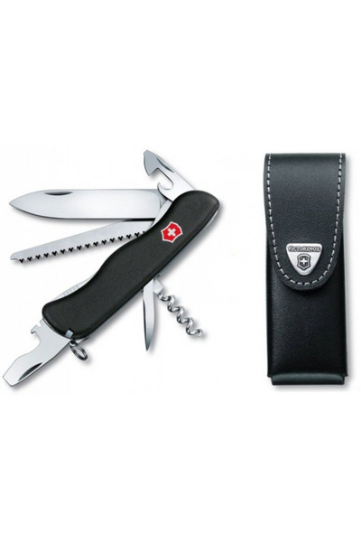 OEM Set briceag/teaca, Victorinox Forester, Inox, Negru