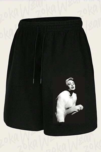 ZOKAWEAR Unisex Miley Cyrus Design Printed Shorts