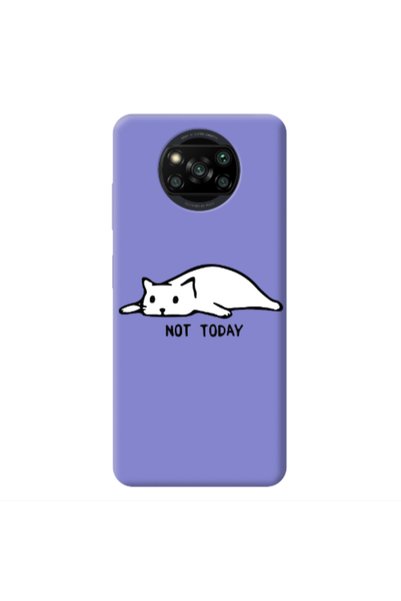 Other Xiaomi Poco X3 /X3 Pro Not Today Purple Colored Silicone TPU Θήκη