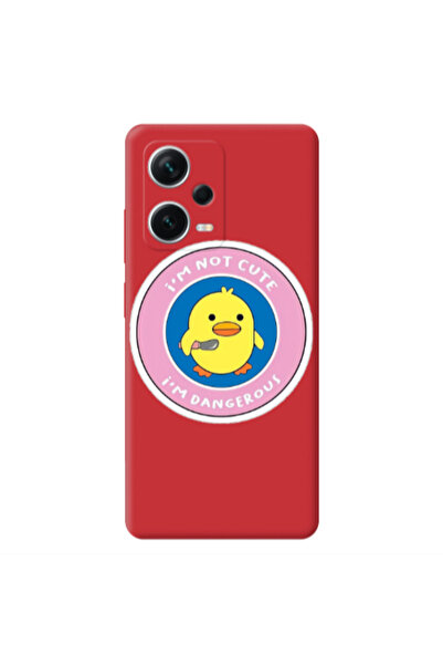 Other Xiaomi Poco X5 I m dangerus Red Colored Silicone TPU Θήκη