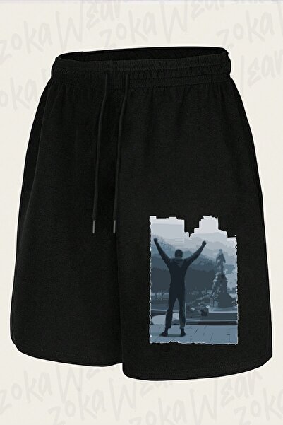 ZOKAWEAR Unisex Rocky Print2 Design Printed Shorts