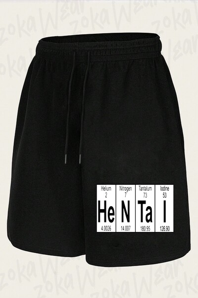ZOKAWEAR Unisex  Periodic Table Design Printed Shorts