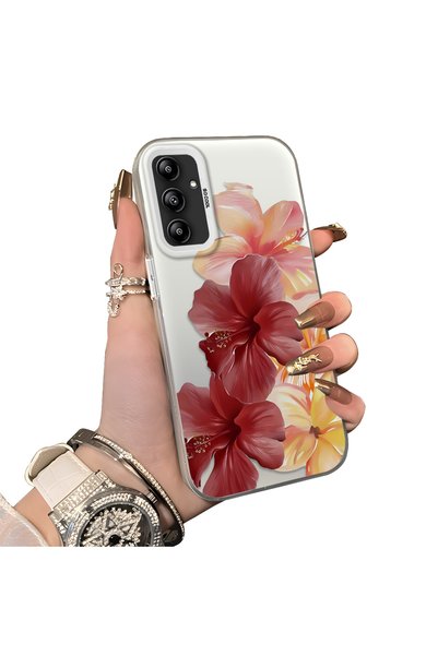 Hontinga Samsung Galaxy A14 Compatible Silicone Edge Hard Back Case Couple Ph...