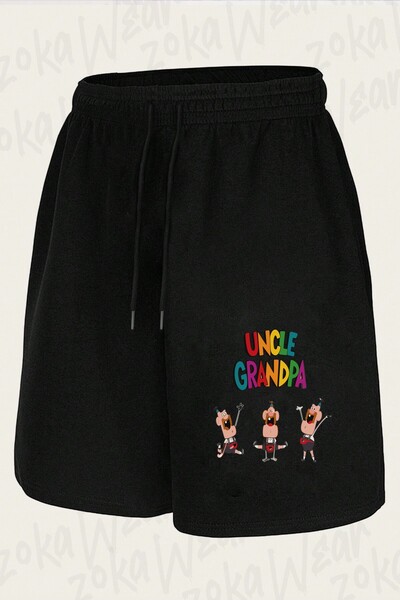 ZOKAWEAR Unisex Uncle Grandpa Design Printed Shorts
