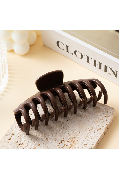 Choice5 7 brown Ponytail Large Silicone Hair Claw Crab Hair Accessories for W...