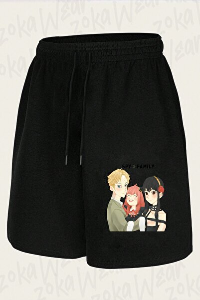 ZOKAWEAR Unisex Spy X Family (Whole Family) Design Printed Shorts