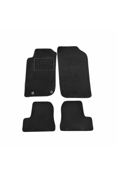 RapidAuto Covorase mocheta Peugeot 206 Cc, Negre, set de 4 bucati
