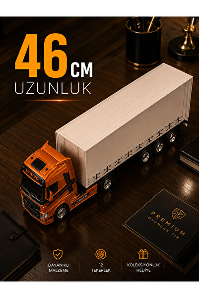 shop Scania Volvo, Model Oyuncak Tırlar 46 cm Hareketli Dorse 12 Tekerlekli K...