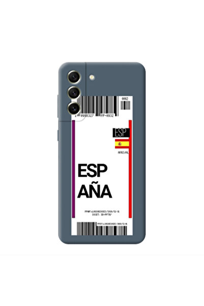 Other Samsung S21 PLUS Espana Arrival Dark Grey Colored Silicone TPU Θήκη