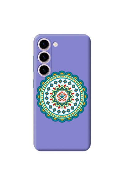 Other Samsung S23 Plus Mandala D11 Purple Colored Silicone TPU Θήκη
