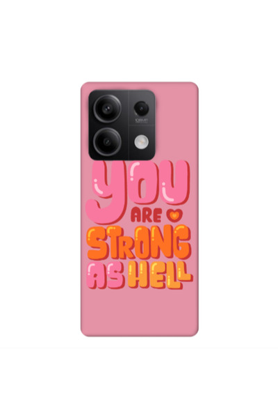 Other Xiaomi Redmi Note 13Pro 5G You are Love Strong Pink Colored Silicone TP...