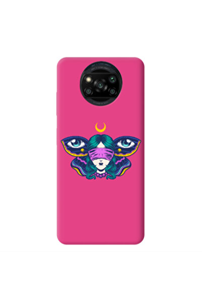 Other Xiaomi Poco X3 /X3 Pro Eye in my ear Fuchsia Colored Silicone TPU Θήκη