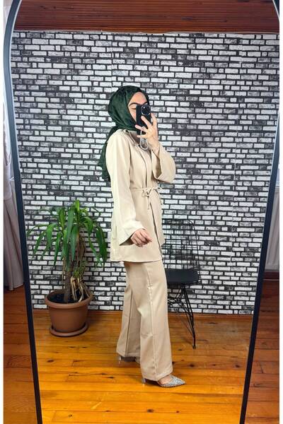 ZarülAAy fashıon Dora Suit with Tie-Up Detail, Standard Size