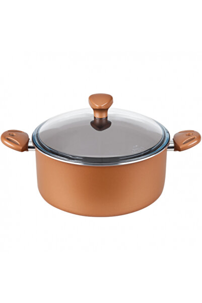 Fest Oală antiaderentă cu capac Cinnamon 24 cm 5 L