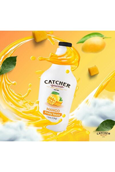 Catcher Luxurious Mango Fruit Sauce 1L Biouria Mango with Premium Fruits 1 Liter