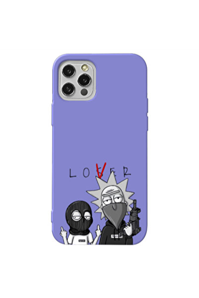 Other Apple iPhone 12 Pro Max Rick Loser Purple Colored Silicone TPU Θήκη