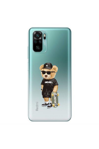 Other Xiaomi Redmi Note 10S Bear with glasses Transparent Silicone TPU Θήκη