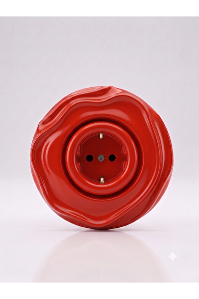 VRC Ticaret Special Design Wavy Series Red Color Decorative Socket a Quality ...