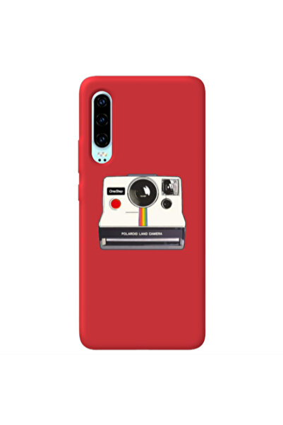 Other Huawei P30 Polaroid land camera Red Colored Silicone TPU Θήκη
