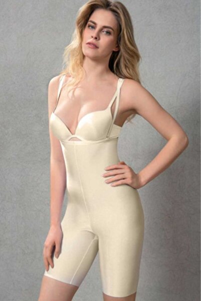 Yeni İnci Women's Tummy Control Corset Bodysuit – Seamless Shaping Jumpsuit C...