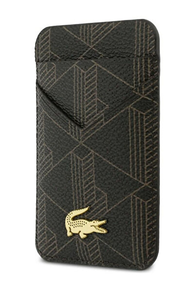 Lacoste Ανδρικό πορτοφόλι καρτών καφέ