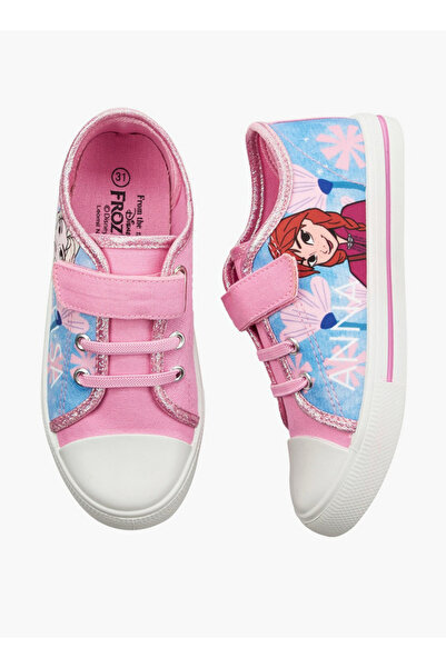 Disney Girls Frozen Print Canvas Sneakers